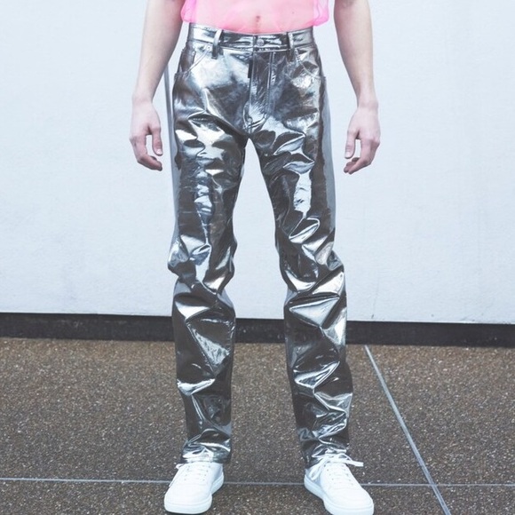 DSQUARED2 Other - Dsquared2 silver metallic leather jeans